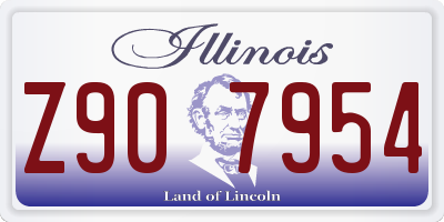 IL license plate Z907954