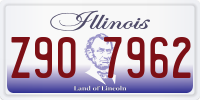 IL license plate Z907962
