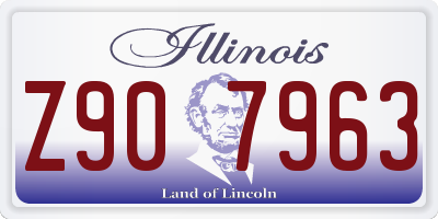 IL license plate Z907963