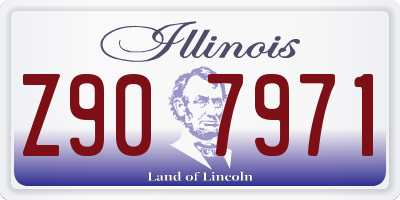 IL license plate Z907971