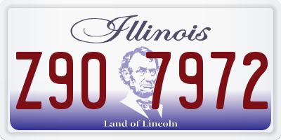 IL license plate Z907972