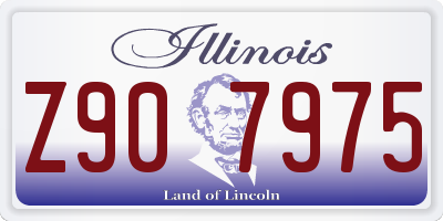 IL license plate Z907975