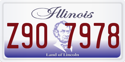 IL license plate Z907978