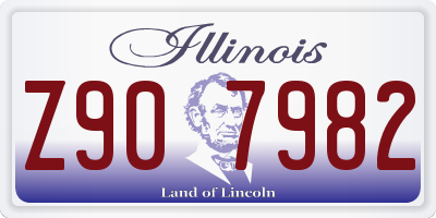 IL license plate Z907982