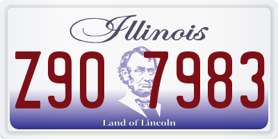 IL license plate Z907983
