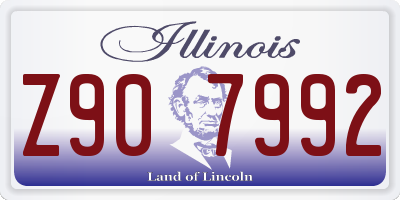 IL license plate Z907992