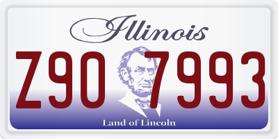 IL license plate Z907993