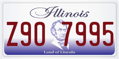 IL license plate Z907995