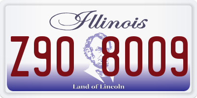 IL license plate Z908009