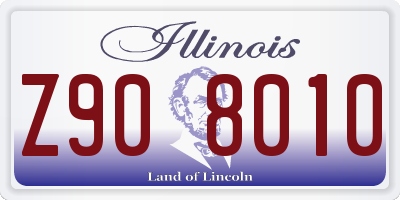 IL license plate Z908010