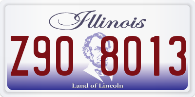 IL license plate Z908013