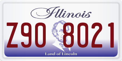 IL license plate Z908021