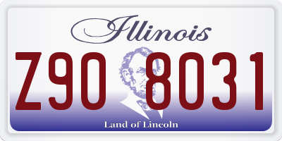 IL license plate Z908031