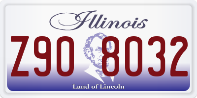 IL license plate Z908032