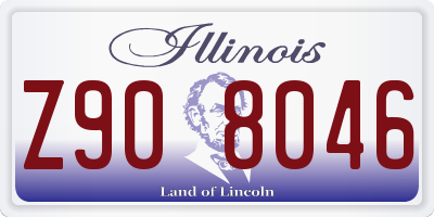 IL license plate Z908046