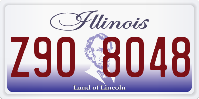 IL license plate Z908048