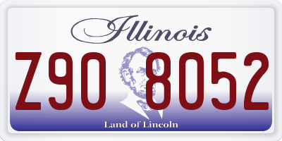 IL license plate Z908052