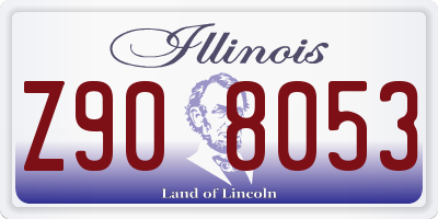 IL license plate Z908053