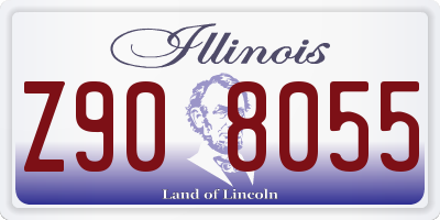 IL license plate Z908055