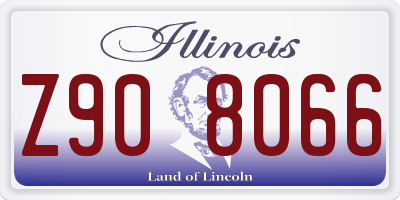 IL license plate Z908066