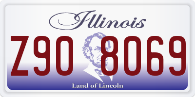 IL license plate Z908069