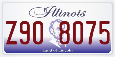 IL license plate Z908075