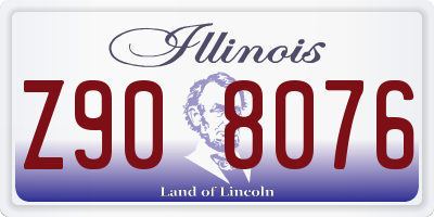 IL license plate Z908076