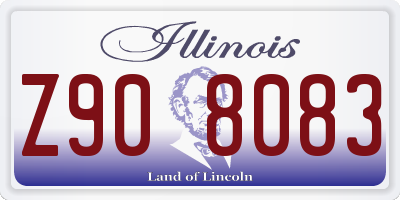 IL license plate Z908083