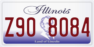 IL license plate Z908084