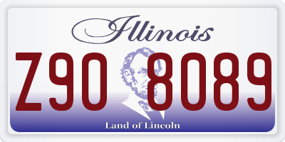 IL license plate Z908089