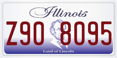 IL license plate Z908095