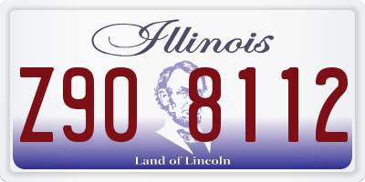 IL license plate Z908112