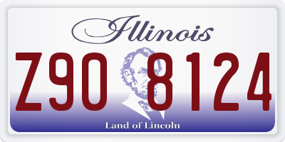 IL license plate Z908124