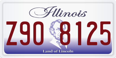 IL license plate Z908125