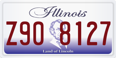 IL license plate Z908127