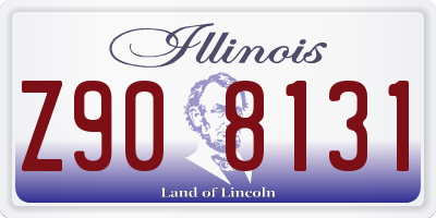 IL license plate Z908131