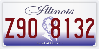 IL license plate Z908132