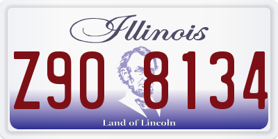 IL license plate Z908134