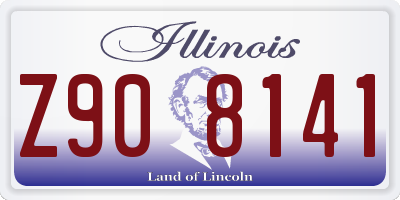 IL license plate Z908141