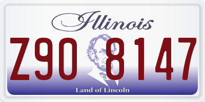 IL license plate Z908147