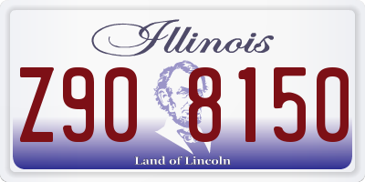 IL license plate Z908150