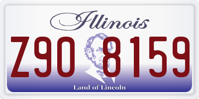 IL license plate Z908159