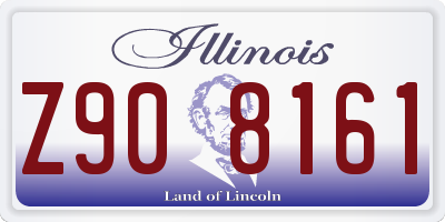 IL license plate Z908161