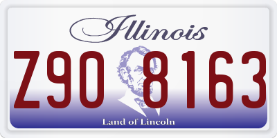 IL license plate Z908163