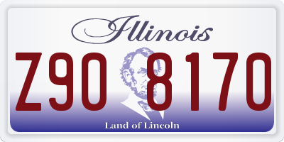 IL license plate Z908170