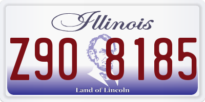 IL license plate Z908185