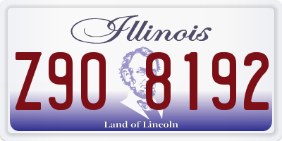 IL license plate Z908192