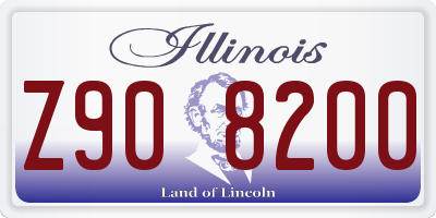 IL license plate Z908200