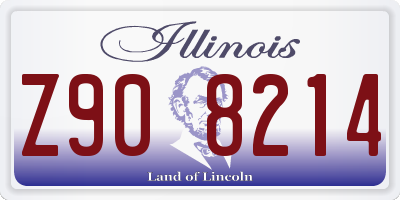 IL license plate Z908214