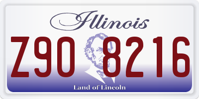 IL license plate Z908216